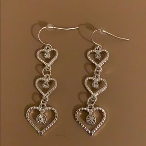 Dangling Heart Earrings